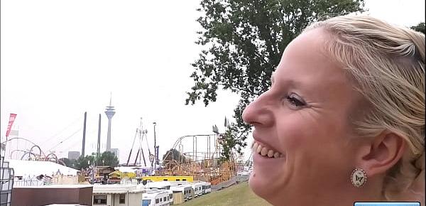  EVA ENGEL Public Creampie with stranger on a Fun Fair